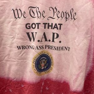 WAP T-shirt XL NEW PINK bleached top